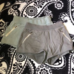 Green and Grey Aerie Shorts SOLD